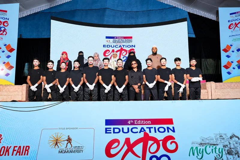 Education Expo Mime Performers Group Portrait