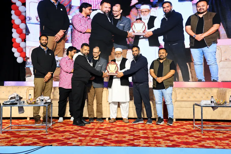Award Ceremony Group Portrait with Trophy