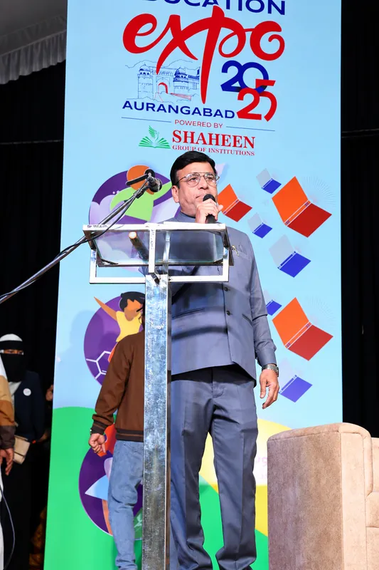 Education Expo Speaker at Podium